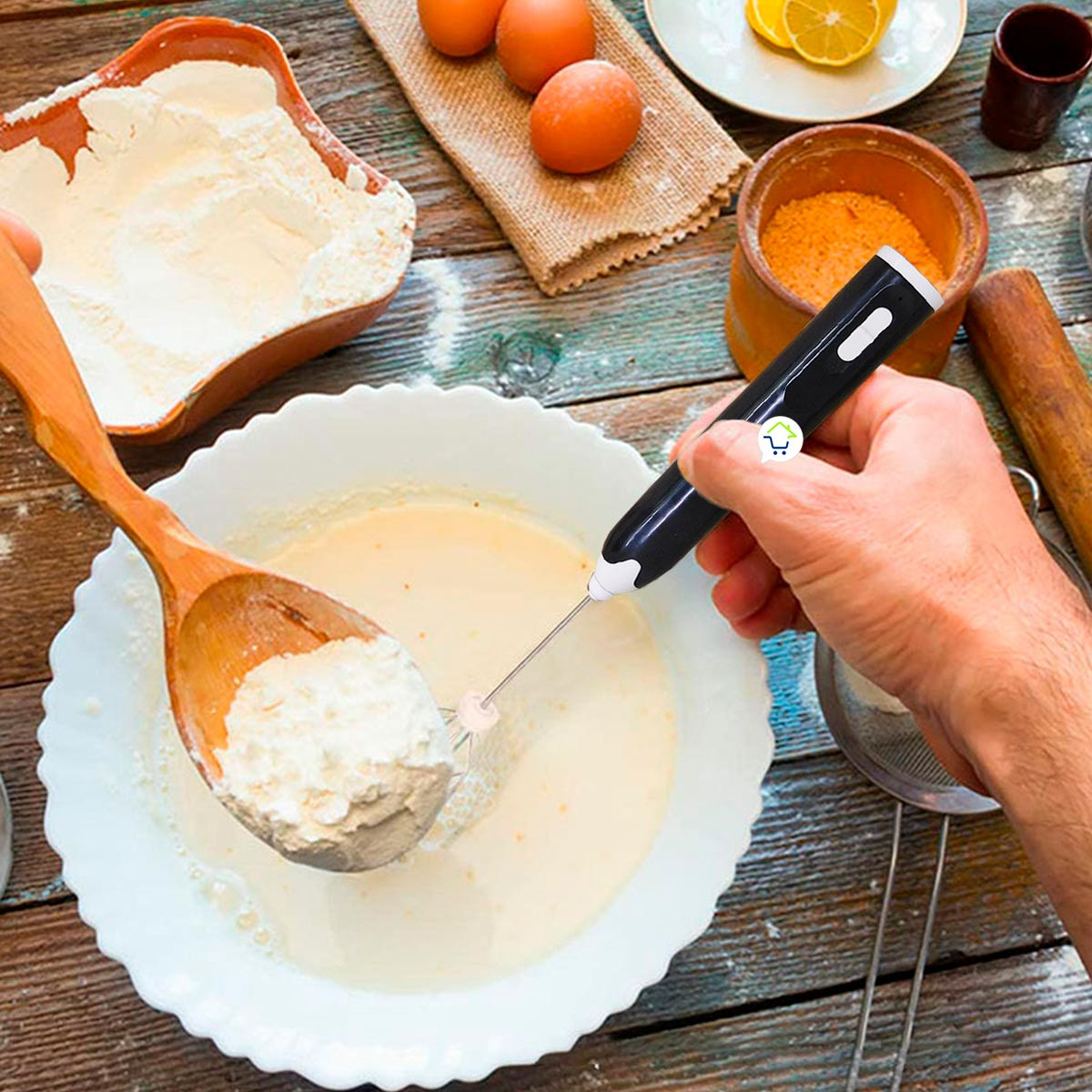 Miniatura 3 de Batidor De Mano Recargable MK001